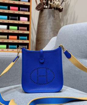 에르메스 미니 에블린16 글레이즈드 바스켓 금장 끌레망스 가죽